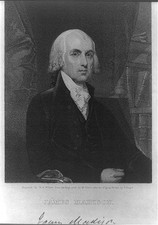 Photo:James Madison Portrait Engraving 1810s Founding Father President picture