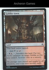 Goblin-town HOB 183 Land MTG Card The Hobbit picture