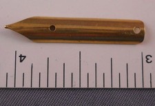 Fountain Pen Nib-vintage---gold plated-Size 2-unmarked--2 for one price picture