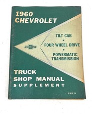 1960 Chevrolet Truck Original Shop Manual Supplement 4 Wheel Drive, Tilt Cab picture