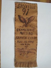 1905 FOE Denver Colorado Leadville 97 Leather Band picture