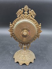 Beautiful Antique Vintage Brass Hotel Ornate Desk Bell Works picture