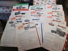 14 1950's-1960's Brockway Trucks  Brochures Specifications Lot 158 257 260  Etc picture