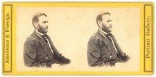 PRESIDENT STEREOVIEW - General Ulysses S Grant - Anthony's Prominent Portraits picture