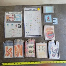 Impko Monte Krasel Imprint Art lot of Vintage Auto Window Decals 40 In All picture