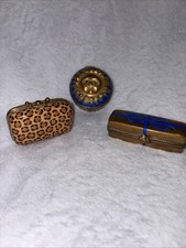 3 Limoges Trinket Boxes. Peint Mein Rochard Chamart Authentic Made In France picture