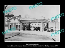 OLD 8x6 HISTORIC PHOTO OF LaGRANGE GEORGIA THE TEXACO SERVICE STATION c1930 picture