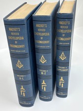 Mackey's Revised Encyclopedia Of Freemasonry 3 Volume Set 7th Printing 1956 picture