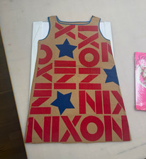 Richard Nixon 1968 Presidential Campaign Paper dress, cropped, United States picture