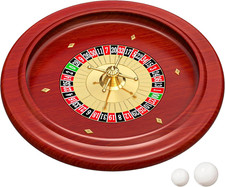 Russian Wooden Roulette Game,11Inch Roulette Wheel Set, Casino Gaming Table picture