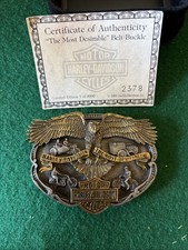 Harley Davidson 1989 The Most Desirable Belt Buckle 890606-593 Made In USA Rare picture