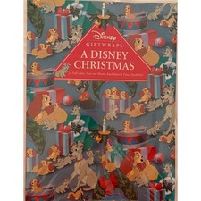 Vintage NOS Disney Giftwraps A Disney Christmas Wrapping Paper picture