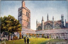 Tuck's Oilette Postcard The Cloisters New College Oxford c1910 (A3) picture