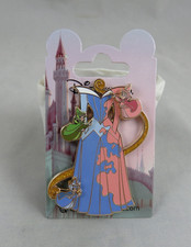 Disney Disneyland Paris DLP Pin Fairies Painting Aurora's Dress Sleeping Beauty picture