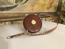 English Chesterman Sheffield Leather Tape Measure Circa 1930 picture