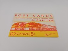 Lot Of 10 Postcards El Capitan Santa Fe Streamlined Train Fred Harvey SEALED picture