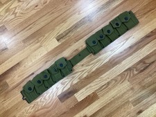 WWII CARTRIDGE BELT 10 POCKET M1923 US STAMPED 1943 ORIGINAL MILITARY ISSUE picture