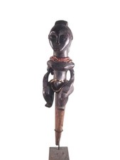 Vintage African Fang Byeri Reliquary Guardian Figure Gabon Carved Wood 25