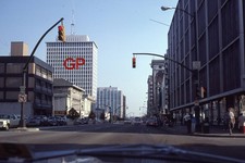 #XX165- e Old 35mm Slide Photo- Street Scene- Philadelphia PA- 1980 picture