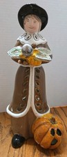 Blue Sky Clayworks Pilgrim Candleholder 2010 Heather Goldminc 11.75