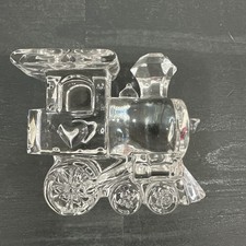Jonal 24% Lead Crystal Train Railroad - Made in Germany 3” Tall EUC picture