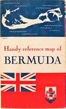 1961 Bermuda Reference Travel Road Map Pocket Size Currency Conversions Tips picture