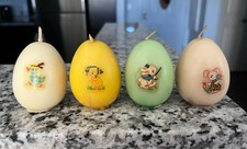 Vtg Rare Tavern EGG CANDLES With RABBIT/CHICK/DUCK Decal Original Box  picture