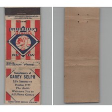 1930s Baseball Centennial 1839-1939 - Carey Self Matchbook Cover picture