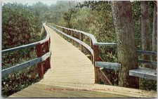 Long Bridge Head of Lake Lakewood NJ Postcard Early 1900s New Jersey picture
