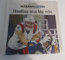 SEATTLE TIMES FULL NEWSPAPER 9/10/2026 SEAHAWKS VS PATRIOTS REMATCH VICTORY NFL picture