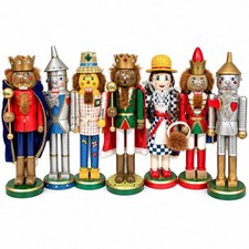 Wizard of Oz Nutcracker Set of 7 Dorothy Tin Man Scarecrow Cowardly Lion NWT picture