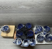 Vintage Marlboro Morning Sky 20pc Camp Set - 12pc Enamel Kit + 8 Mugs picture