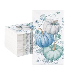 100 Pcs Fall Pumpkin Paper Napkins 3 Ply Thanksgiving Bathroom Napkins picture