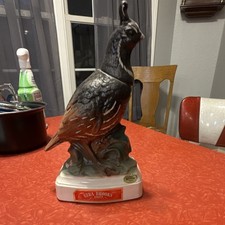 Ezra Brooks 1970 Quail Whiskey Decanter Heritage China picture