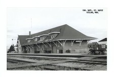 Canada Natl Ry Depot Gillam Manitoba - View of Canadian National R- Old Photo picture