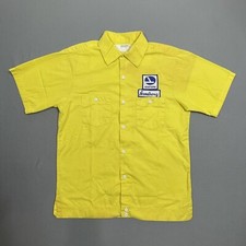 Eastern Airlines Shirt Mens Medium Yellow Short Sleeve Employee Vintage picture
