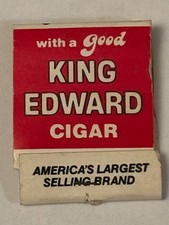 King Edward Full Matchbook Cigars Americas Largest Selling Brand Relax Vintage picture