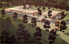 Holiday Inn Lawrence MA I-495 Route 114 Motel Birds Eye vintage postcard c55 picture