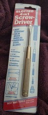 Vintage 1995 Solid Brass Handle Nesting Type Screwdriver picture