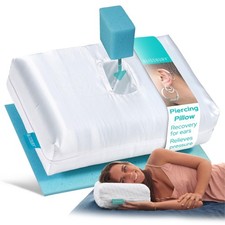 BLISSBURY Satin Mini Piercing Pillow, Ear Pillow, Travel Memory Foam picture