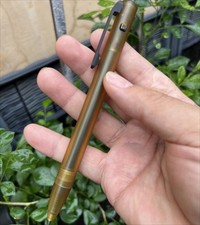 1 Piece ULTEM Made Bolt Pen with Titanium Pocket Clip Wring Pen Long Version picture