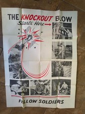 Original 1942 WWII US Homefront Poster The Knockout Blow Starts Here picture