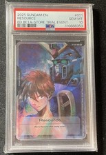 2025 GUNDAM EDITION BETA PROMOS EVENT EXCLUSIVE #001 RESOURCE PSA 10 picture