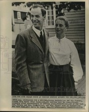 1959 Press Photo New York Governor Nelson Rockefeller's Son Steven, Fiancee Mia picture