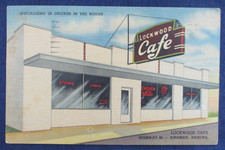 1952 Kingman Arizona Lockwood Cafe Route 66 Postcard picture