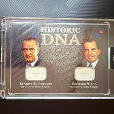 Historic Autographs 2021 Historic DNA Nixon & Johnson Dual DNA Card 050/102 picture