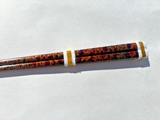 Japanese Lacquer Chopsticks Vintage Tsugaru Nuri Marbled Kara ( 21cm / 8.3in) picture