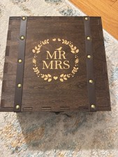 AW BRIDAL Bridal Shower Gifts Mr and Mrs Wedding Keepsake Box for Couples picture