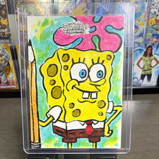 2025 Topps Chrome SpongeBob  1/1 SpongeBob Sketch by Dan Contois picture