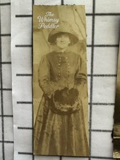 Antique 1900s Edwardian Woman Fur Muff Wide Hat Fashion Portrait Photo picture